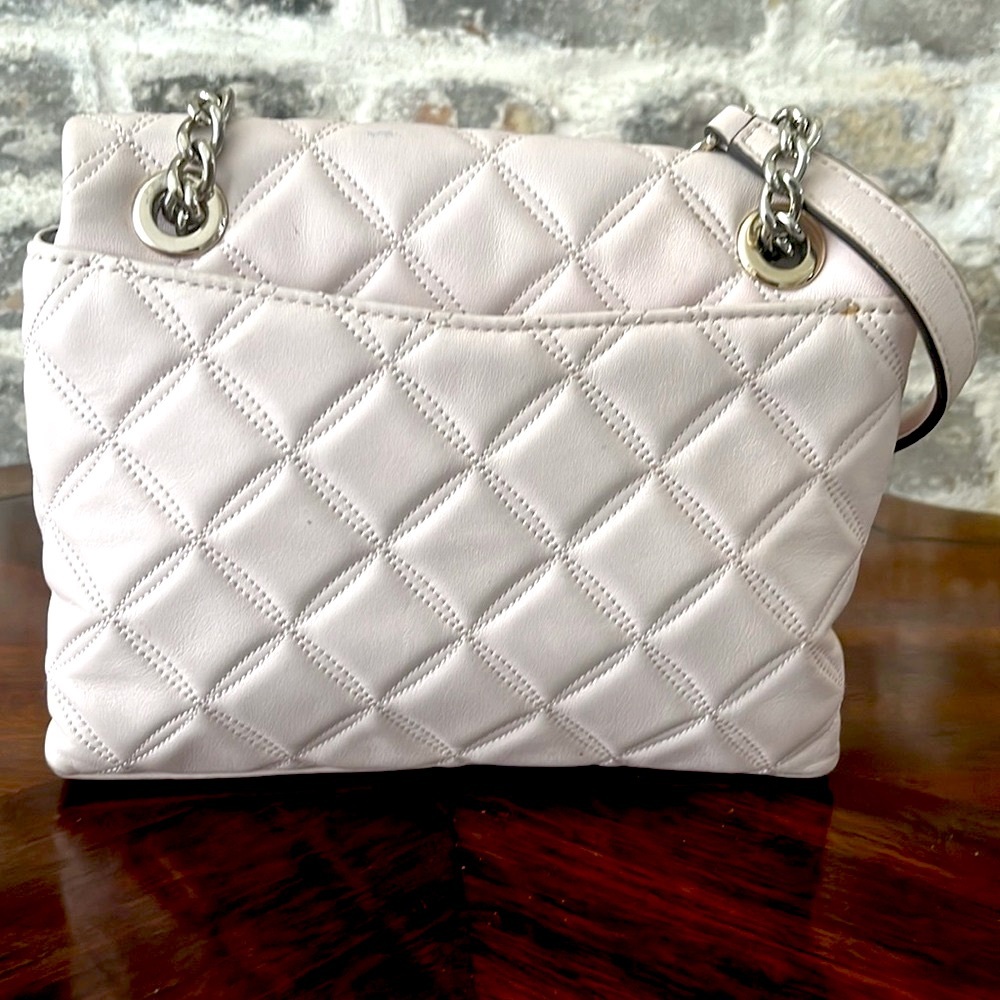 Kate Spade quilted bag with silver hardware. - Picture 2 of 4